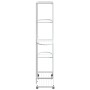 Soporte para flores 5 alturas ruedas hierro blanco 44x23x100cm de vidaXL, Soportes para macetas - Ref: Foro24-343118, Precio:...