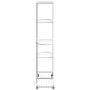 Soporte para flores 5 alturas ruedas hierro blanco 44x23x100cm de vidaXL, Soportes para macetas - Ref: Foro24-343118, Precio:...
