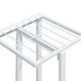 Soporte para flores 5 alturas ruedas hierro blanco 44x23x100cm de vidaXL, Soportes para macetas - Ref: Foro24-343118, Precio:...