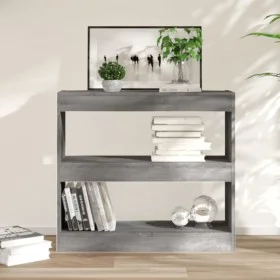 Estantería/divisor de espacios gris Sonoma 80x30x72 cm de vidaXL, Librerías y estanterías - Ref: Foro24-813615, Precio: 49,34...