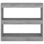 Estantería/divisor de espacios gris Sonoma 80x30x72 cm de vidaXL, Librerías y estanterías - Ref: Foro24-813615, Precio: 49,92...