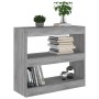 Estantería/divisor de espacios gris Sonoma 80x30x72 cm de vidaXL, Librerías y estanterías - Ref: Foro24-813615, Precio: 49,92...