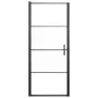 Schwarze Duschtür aus halbmattiertem Glas 91x195 cm von vidaXL, Duschtüren - Ref: Foro24-151866, Preis: 214,92 €, Rabatt: %