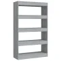 Sonoma gray engineered wood shelf/divider 80x30x135 cm by vidaXL, Bookcases and shelves - Ref: Foro24-813621, Price: 54,18 €,...