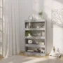 Sonoma gray engineered wood shelf/divider 80x30x135 cm by vidaXL, Bookcases and shelves - Ref: Foro24-813621, Price: 54,18 €,...
