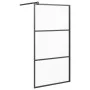Mampara ducha accesible vidrio ESG esmerilado negro 100x195 cm de vidaXL, Paredes y mamparas de ducha - Ref: Foro24-151878, P...
