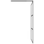 Mampara ducha accesible vidrio ESG esmerilado negro 100x195 cm de vidaXL, Paredes y mamparas de ducha - Ref: Foro24-151878, P...