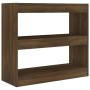 Estantería/divisor de espacios roble marrón 80x30x72 cm de vidaXL, Librerías y estanterías - Ref: Foro24-813616, Precio: 54,9...