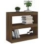 Estantería/divisor de espacios roble marrón 80x30x72 cm de vidaXL, Librerías y estanterías - Ref: Foro24-813616, Precio: 54,9...