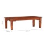 Mesa de centro de madera maciza de acacia 110x50x35 cm en Mesas de centro | Comprar online en Foru.es