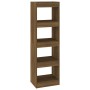 Estantería/divisor de espacios color roble marrón 40x30x135 cm de vidaXL, Librerías y estanterías - Ref: Foro24-813592, Preci...