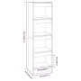 Estantería/divisor de espacios color roble marrón 40x30x135 cm de vidaXL, Librerías y estanterías - Ref: Foro24-813592, Preci...