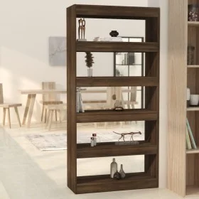 Regal aus eichenbraunem Sperrholz, 80x30x166 cm von vidaXL, Bücherregale und Regale - Ref: Foro24-813625, Preis: 92,01 €, Rab...