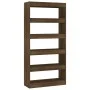 Oak brown plywood shelf 80x30x166 cm by vidaXL, Bookcases and shelves - Ref: Foro24-813625, Price: 92,01 €, Discount: %