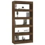 Oak brown plywood shelf 80x30x166 cm by vidaXL, Bookcases and shelves - Ref: Foro24-813625, Price: 92,01 €, Discount: %
