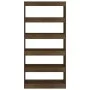 Oak brown plywood shelf 80x30x166 cm by vidaXL, Bookcases and shelves - Ref: Foro24-813625, Price: 92,01 €, Discount: %