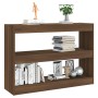 Estantería/divisor de espacios roble marrón 100x30x72 cm de vidaXL, Librerías y estanterías - Ref: Foro24-813631, Precio: 65,...