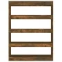 Estantería/divisor de espacios roble ahumado 100x30x135 cm de vidaXL, Librerías y estanterías - Ref: Foro24-813635, Precio: 6...