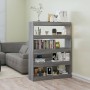 Estantería/divisor de espacios gris Sonoma 100x30x135 cm de vidaXL, Librerías y estanterías - Ref: Foro24-813636, Precio: 70,...