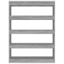 Estantería/divisor de espacios gris Sonoma 100x30x135 cm de vidaXL, Librerías y estanterías - Ref: Foro24-813636, Precio: 70,...