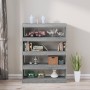 Estantería/divisor de espacios gris Sonoma 100x30x135 cm de vidaXL, Librerías y estanterías - Ref: Foro24-813636, Precio: 70,...