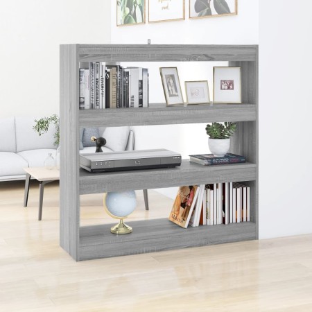 Estantería/divisor espacios gris Sonoma 100x30x103 cm de vidaXL, Librerías y estanterías - Ref: Foro24-813633, Precio: 59,12 ...