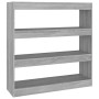 Estantería/divisor espacios gris Sonoma 100x30x103 cm de vidaXL, Librerías y estanterías - Ref: Foro24-813633, Precio: 59,12 ...