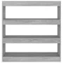 Estantería/divisor espacios gris Sonoma 100x30x103 cm de vidaXL, Librerías y estanterías - Ref: Foro24-813633, Precio: 57,56 ...
