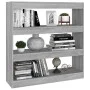 Estantería/divisor espacios gris Sonoma 100x30x103 cm de vidaXL, Librerías y estanterías - Ref: Foro24-813633, Precio: 57,56 ...