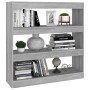 Estantería/divisor espacios gris Sonoma 100x30x103 cm de vidaXL, Librerías y estanterías - Ref: Foro24-813633, Precio: 59,12 ...