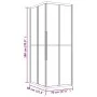 ESG Duschkabine schwarz matt 80x70x180 cm von vidaXL, Duschtüren - Ref: Foro24-151860, Preis: 257,46 €, Rabatt: %