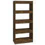 Estantería madera contrachapada roble ahumado 60x30x135 cm de vidaXL, Librerías y estanterías - Ref: Foro24-813605, Precio: 6...