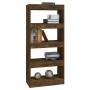 Estantería madera contrachapada roble ahumado 60x30x135 cm de vidaXL, Librerías y estanterías - Ref: Foro24-813605, Precio: 6...