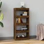 Estantería madera contrachapada roble ahumado 60x30x135 cm de vidaXL, Librerías y estanterías - Ref: Foro24-813605, Precio: 6...