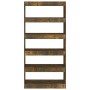 Estantería/divisor madera ingeniería roble ahumado 80x30x166 cm de vidaXL, Librerías y estanterías - Ref: Foro24-813623, Prec...