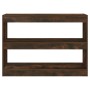 Estantería/divisor de espacios color roble ahumado 100x30x72 cm de vidaXL, Librerías y estanterías - Ref: Foro24-813629, Prec...