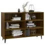 Aparador de madera de ingeniería marrón roble 103,5x35x70 cm de vidaXL, Aparadores - Ref: Foro24-813187, Precio: 67,55 €, Des...