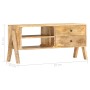 Mueble para TV de madera maciza de mango 97x35x47 cm en Muebles TV | Comprar online en Foru.es