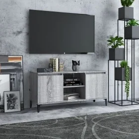 Mueble de TV con patas de metal gris Sonoma 103,5x35x50 cm de vidaXL, Muebles TV - Ref: Foro24-813162, Precio: 62,41 €, Descu...