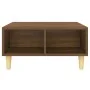 Mesa de centro madera de ingeniería roble marrón 60x60x30 cm de vidaXL, Mesas de centro - Ref: Foro24-813166, Precio: 40,57 €...