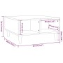 Mesa de centro madera de ingeniería roble marrón 60x60x30 cm de vidaXL, Mesas de centro - Ref: Foro24-813166, Precio: 41,02 €...