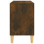 Mueble de TV patas de madera maciza roble ahumado 69,5x30x50 cm de vidaXL, Muebles TV - Ref: Foro24-813146, Precio: 37,67 €, ...