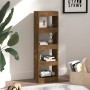 Estantería/divisor de espacios color roble ahumado 40x30x135 cm de vidaXL, Librerías y estanterías - Ref: Foro24-813590, Prec...