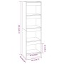 Estantería/divisor de espacios color roble ahumado 40x30x135 cm de vidaXL, Librerías y estanterías - Ref: Foro24-813590, Prec...