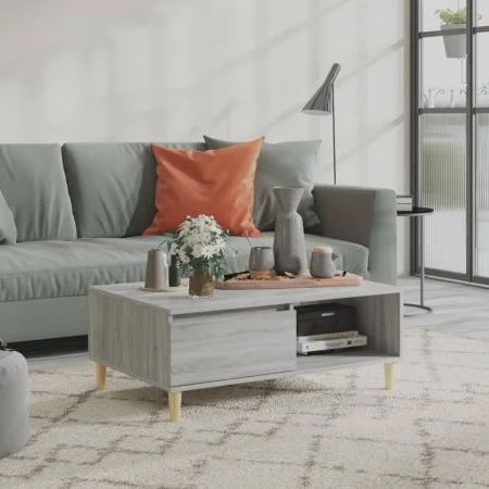 Sonoma gray engineered wood coffee table 90x60x35 cm by vidaXL, Coffee table - Ref: Foro24-813171, Price: 48,18 €, Discount: %