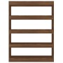 Estantería/divisor de espacios roble marrón 100x30x135 cm de vidaXL, Librerías y estanterías - Ref: Foro24-813637, Precio: 66...