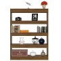 Estantería/divisor de espacios roble marrón 100x30x135 cm de vidaXL, Librerías y estanterías - Ref: Foro24-813637, Precio: 66...