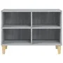 Mueble de TV patas madera maciza gris Sonoma 69,5x30x50 cm de vidaXL, Muebles TV - Ref: Foro24-813147, Precio: 38,41 €, Descu...