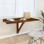 Smoked oak plywood folding wall table 100x60x56 cm by vidaXL, Folding tables - Ref: Foro24-342650, Price: 75,23 €, Discount: %