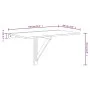 Mesa de pared plegable contrachapada roble ahumado 100x60x56 cm de vidaXL, Mesas plegables - Ref: Foro24-342650, Precio: 75,2...